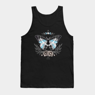 Demiboy Butterfly LGBT Pride Flag Tank Top